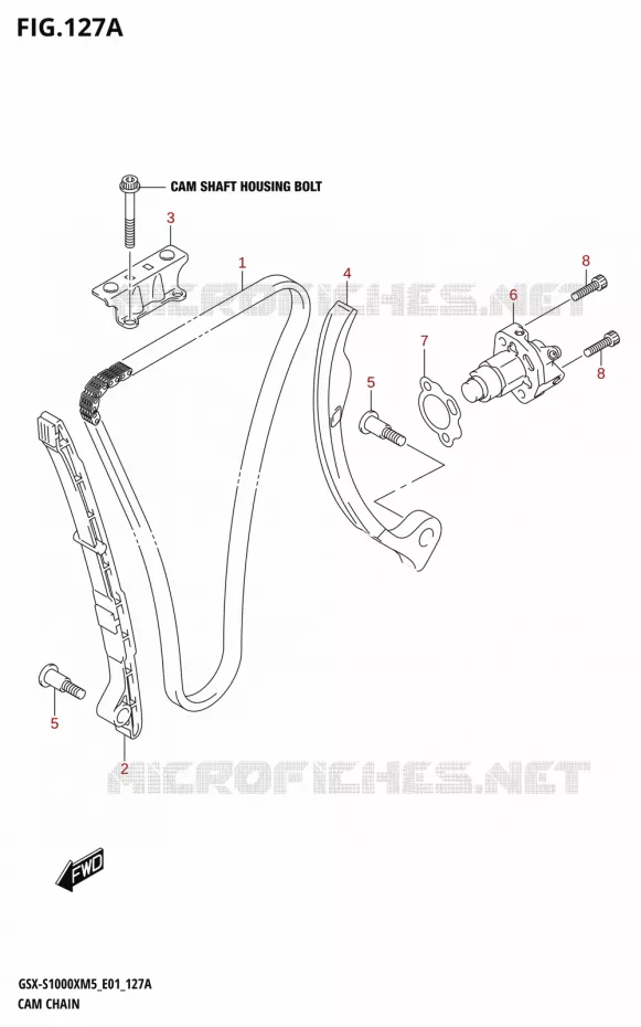 DISTRIBUTION Suzuki MOTO 1000 GSX-S 2025  GSX-S1000XRREM5 E01 2025 M5 (E01)