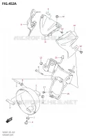 COUVERCLE DE PHARE pour Suzuki SV 650 2017