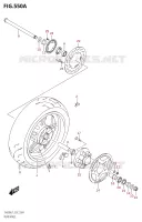ROUE ARRIERE (SV650A:L7:E02) pour Suzuki SV 650 2017