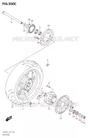 ROUE ARRIERE (SV650UA:L7:E02) pour Suzuki SV 650 2017
