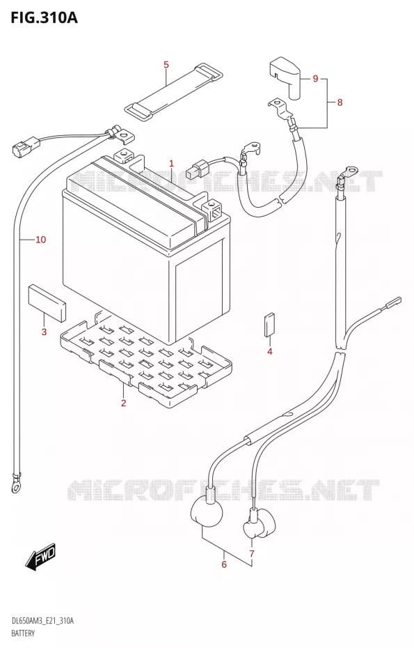 BATTERIE Suzuki MOTO 650 V-STROM 2023  DL650AM3