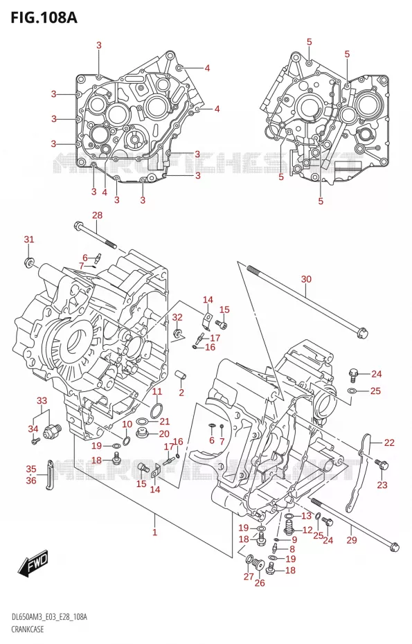 CARTERS MOTEUR Suzuki MOTO 650 V-STROM 2023  DL650AM3