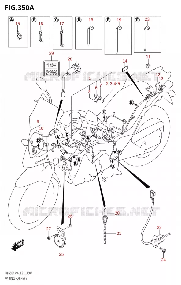 FAISCEAU ELECTRIQUE Suzuki MOTO 650 V-STROM 2024  DL650AM4