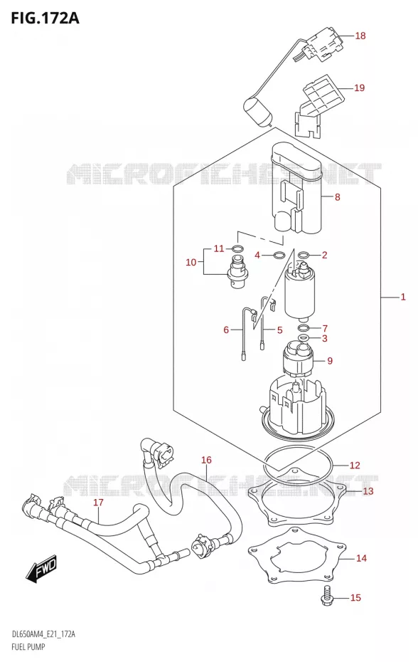 POMPE A ESSENCE Suzuki MOTO 650 V-STROM 2024  DL650AM4