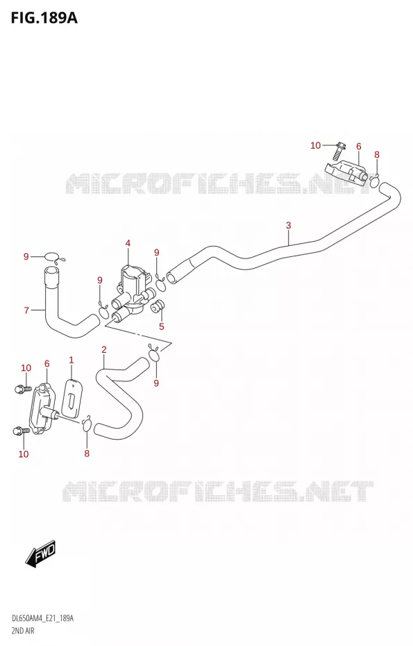 SYSTEME RECYCLAGE GAZ ECHAPPEMENT Suzuki MOTO 650 V-STROM 2024  DL650AM4