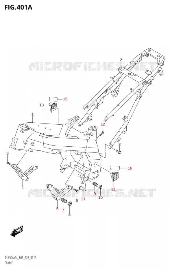 CADRE Suzuki MOTO 650 V-STROM 2024  DL650AM4