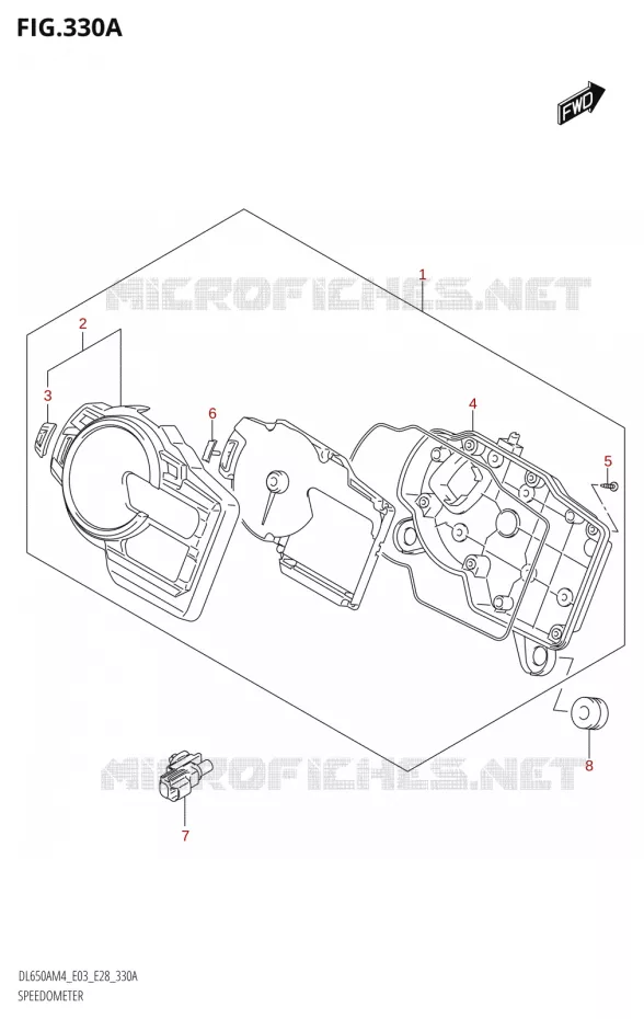 COMPTEUR (DL650A:M4:E03) Suzuki MOTO 650 V-STROM 2024  DL650AM4