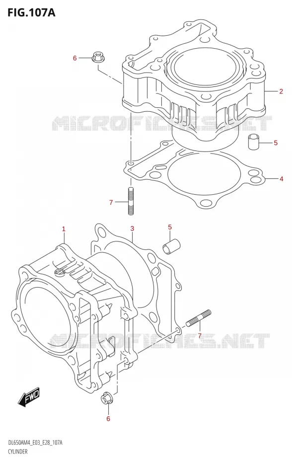 CYLINDRE Suzuki MOTO 650 V-STROM 2024  DL650AM4