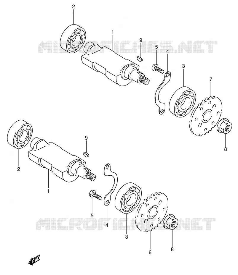 BALANCIER (MODELE M/N) Suzuki MOTO 650 DR 1992  DR650RSEN(E4)