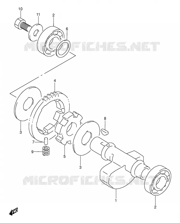 BALANCIER Suzuki MOTO 250 DR 1993  DR250SP(E24)