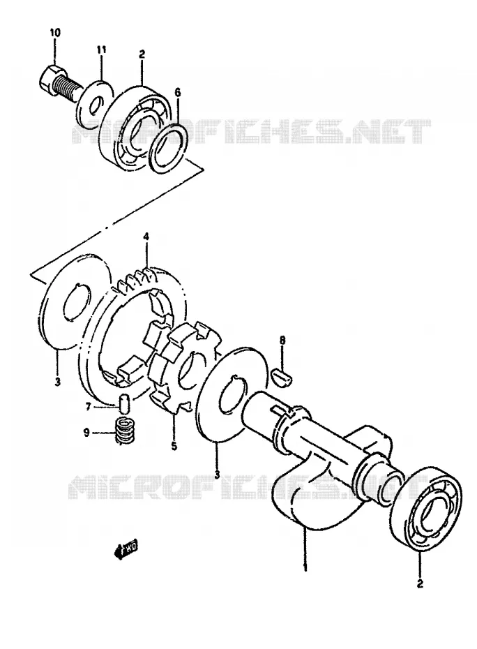 BALANCIER Suzuki MOTO 350 DR 1990  DR350SL(L/M/N/P/R)