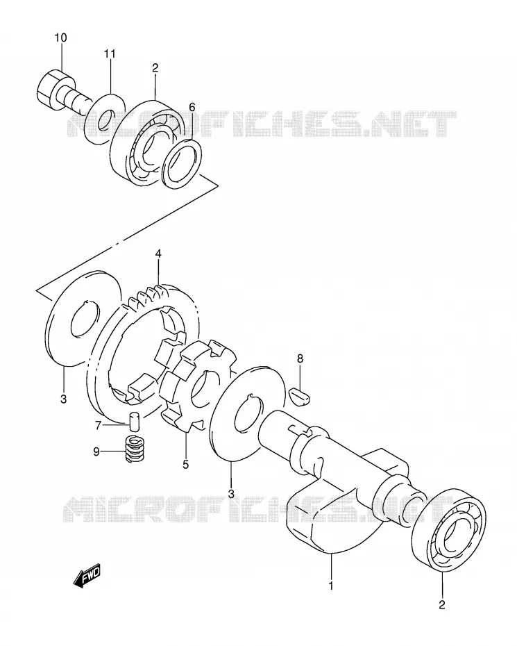 BALANCIER Suzuki MOTO 350 DR 1994  DR350R(E3)