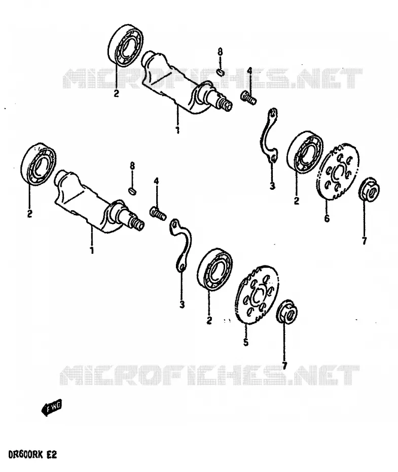 BALANCIER Suzuki MOTO 600 DR 1987  DR600RH(E2)