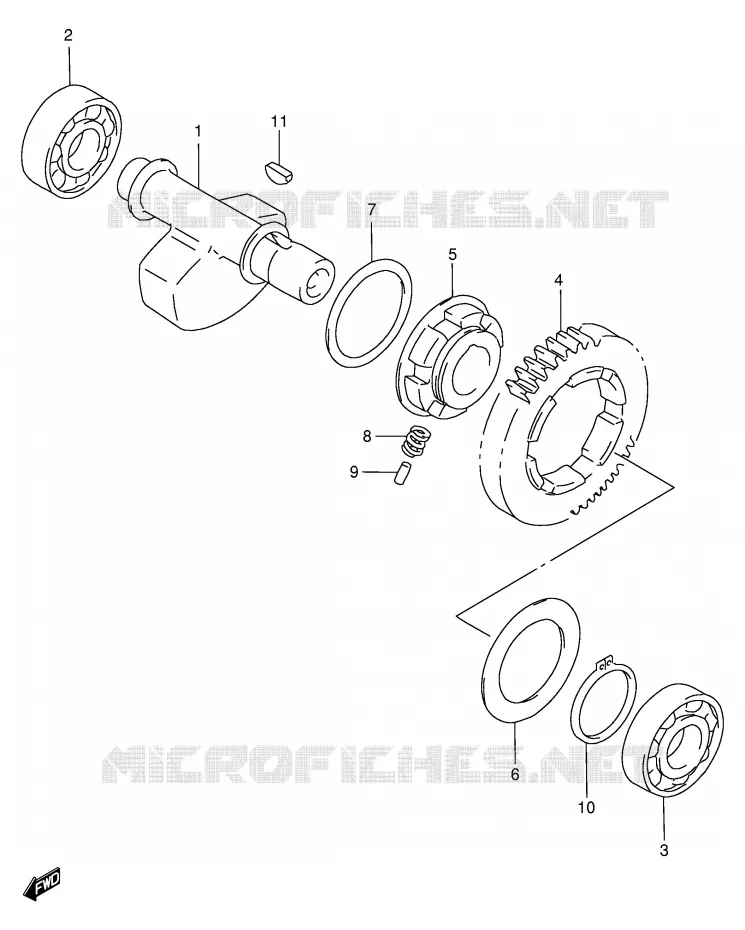 BALANCIER Suzuki MOTO 650 DR 1996  DR650SET(E4)