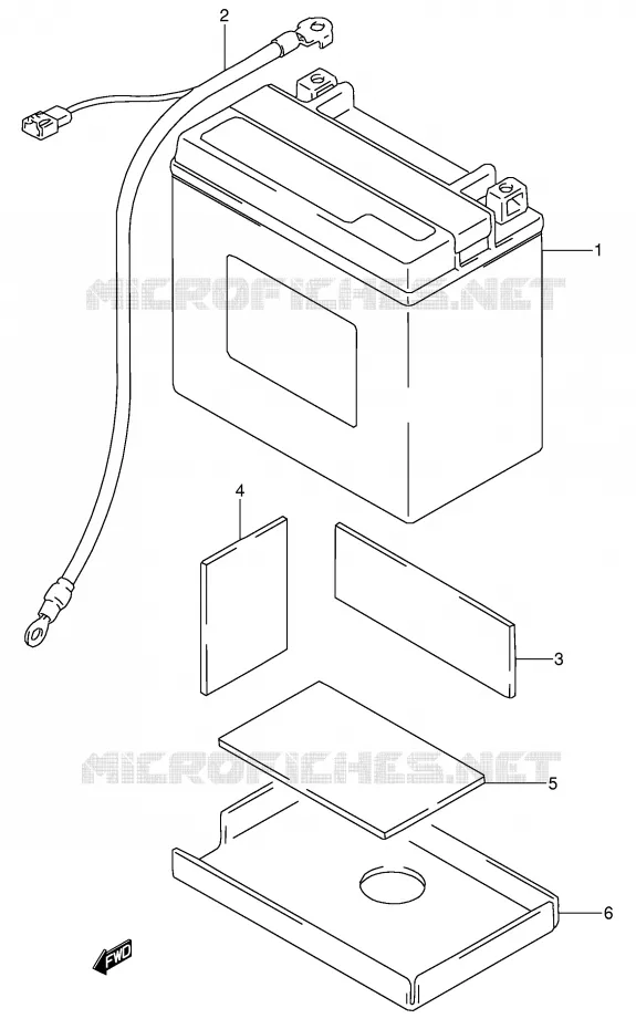 BATTERIE Suzuki MOTO 650 DR 1993  DR650RSEP(E4)