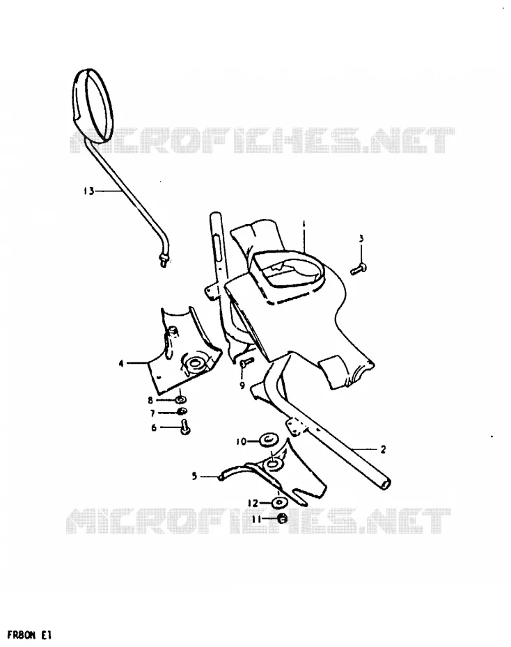 BOL DE PHARE (FR80M) Suzuki SCOOTER 80 FR 1981  FR80M(M/B/N)