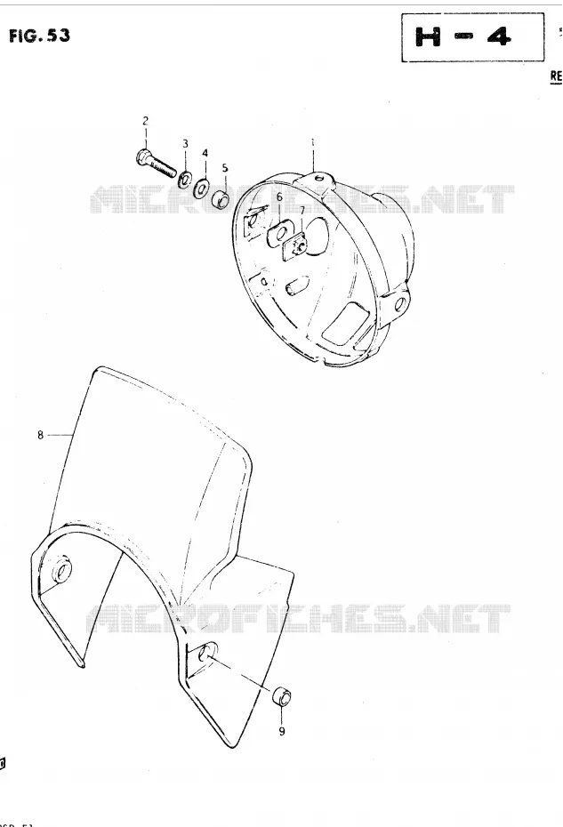 BOL DE PHARE Suzuki MOTO 250 DR 1982  DR250SZ/D(E1)