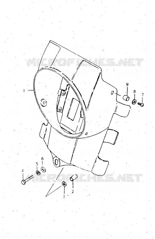 BOL DE PHARE Suzuki MOTO 500 DR 1983  DR500SD(E1)