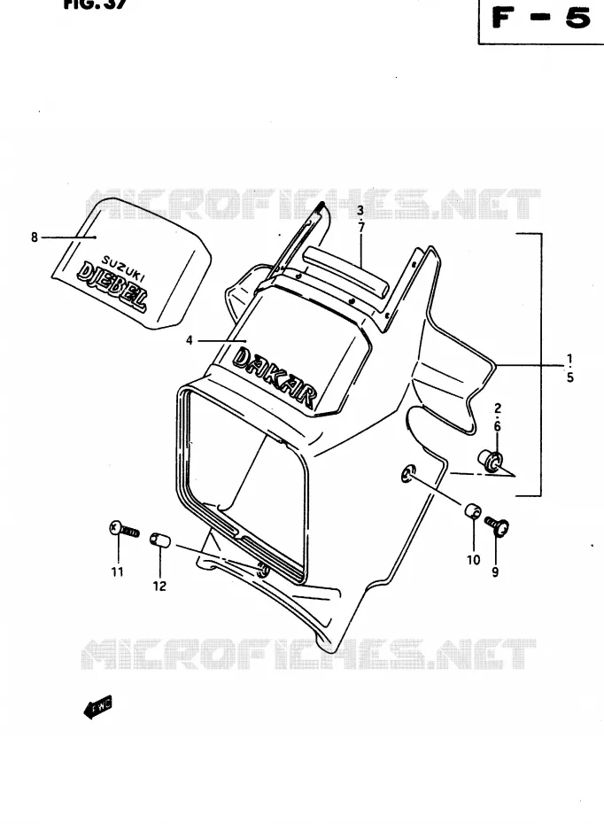 BOL DE PHARE Suzuki MOTO 650 DR 1990  DR650RL(L)