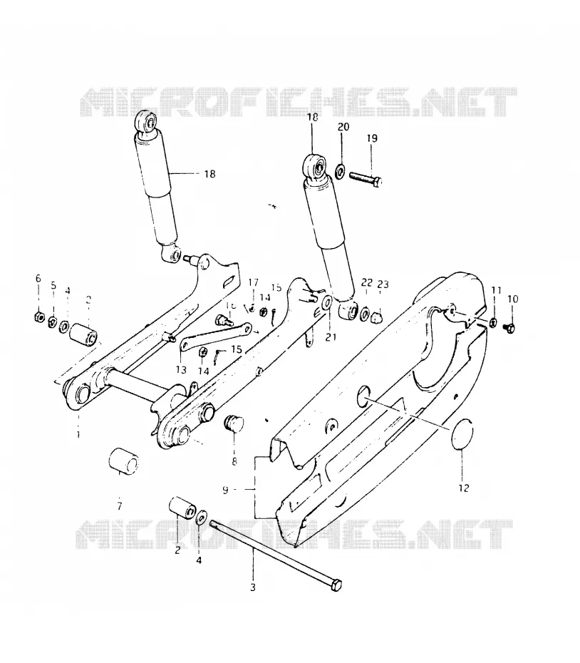 BRAS OSCILLANT ARRIERE Suzuki SCOOTER 50 FR 1999  FR50X