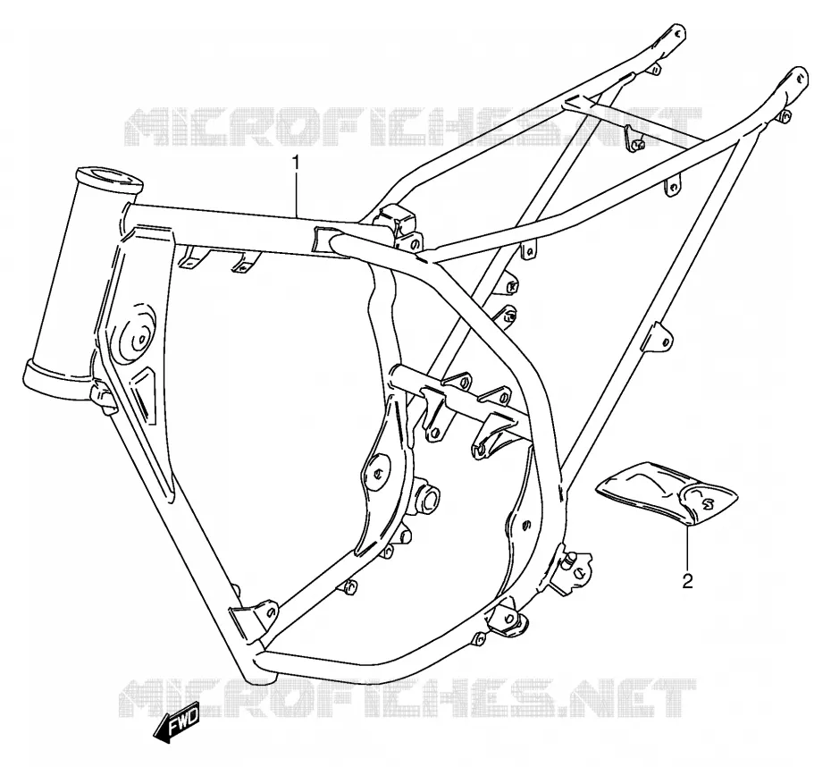 CADRE Suzuki MOTO 80 DS 1996  DS80T(E3/E28)