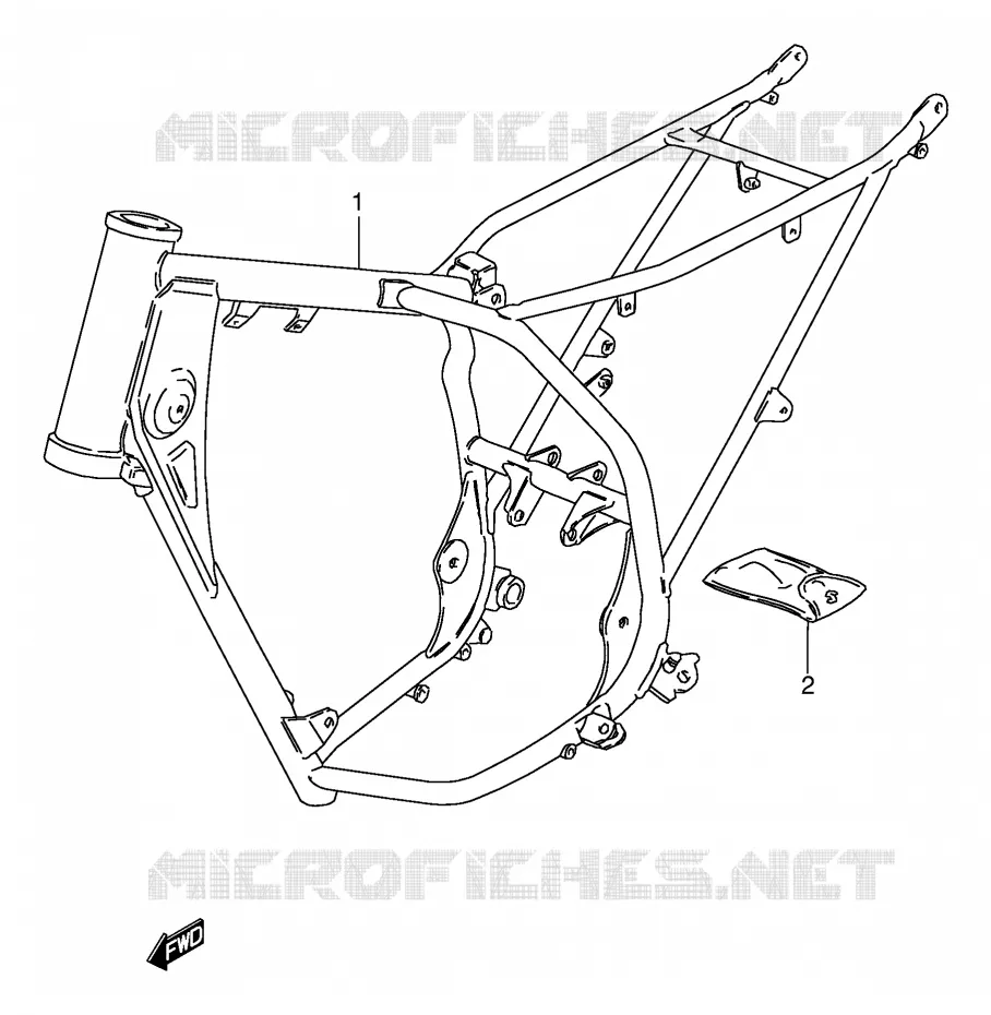 CADRE Suzuki MOTO 80 DS 1997  DS80V(E24)