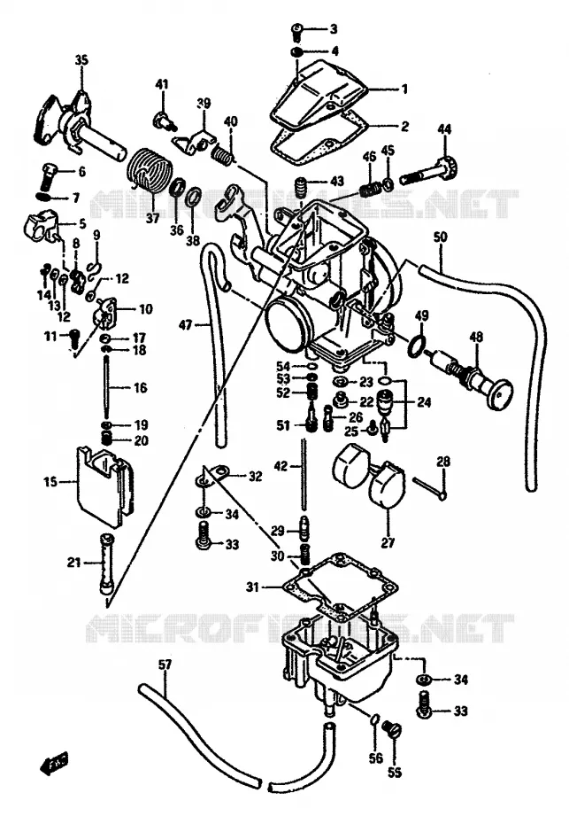 CARBURATEUR Suzuki MOTO 600 DR 1986  DR600SUG(E2)