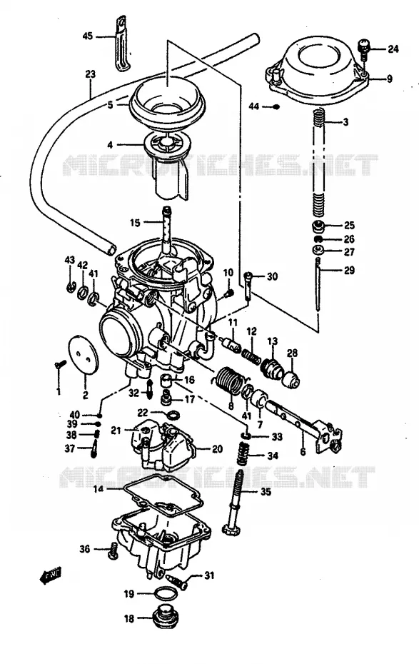 CARBURATEUR Suzuki MOTO 650 DR 1990  DR650RSUL(L/M)
