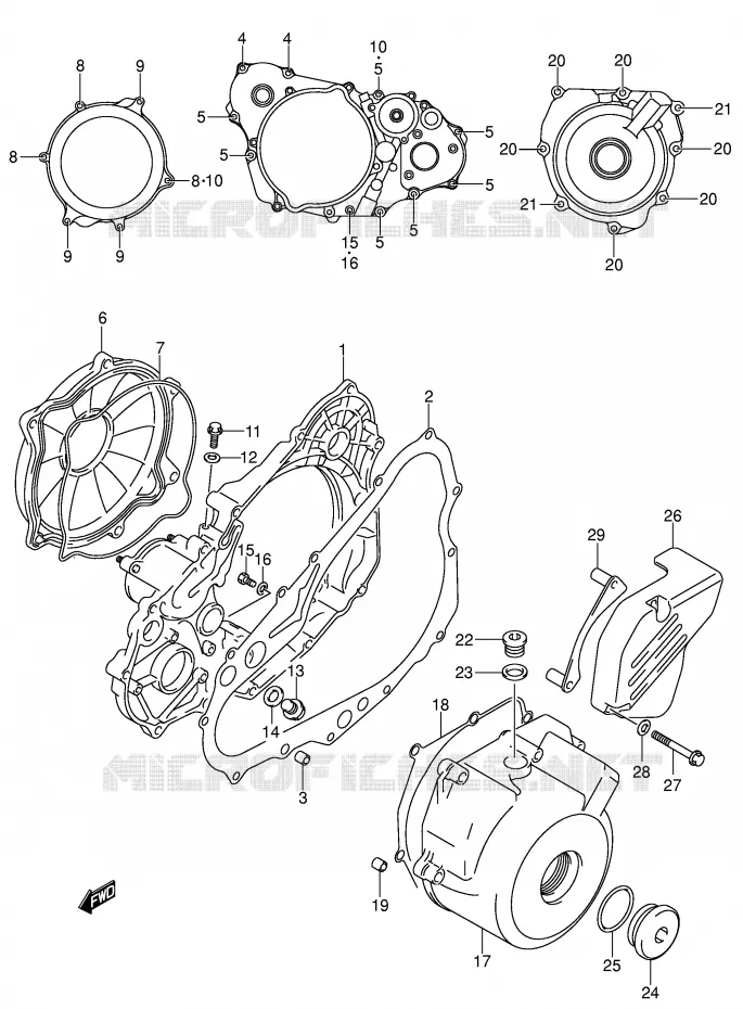 CARTER (DR-Z4OOY/K1/K2/K3/K4) Suzuki MOTO 400 DR-Z 2000  DR-Z400EY(E1)