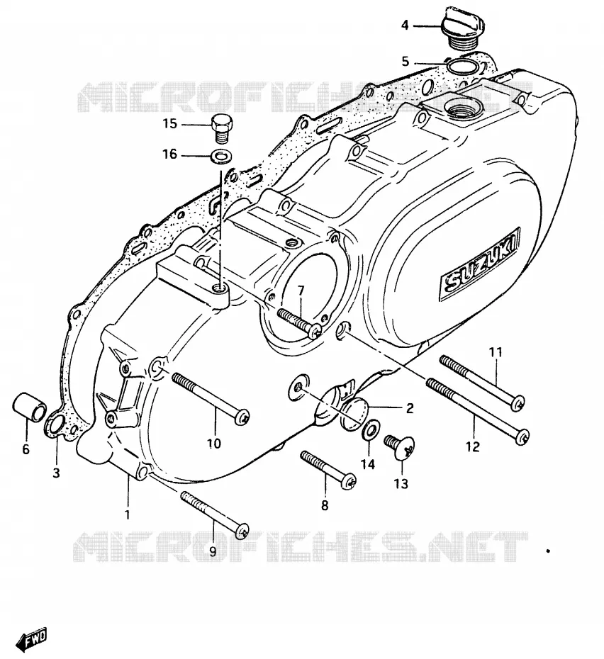 CARTER (LH) Suzuki SCOOTER 125 CS 1983  CS125D