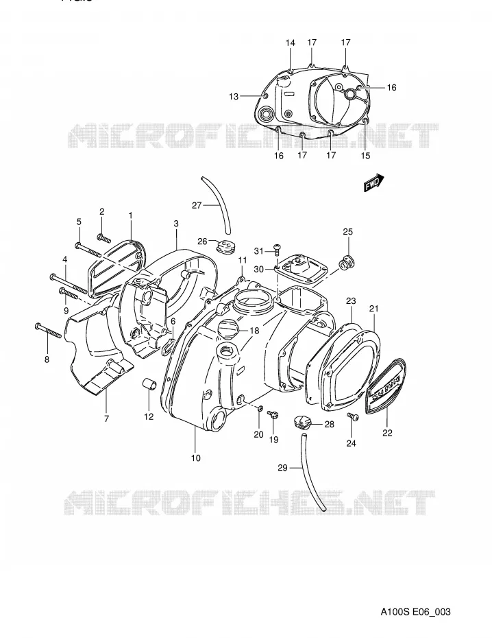 CARTER Suzuki MOTO 100 A100 1994  A100R(E6)