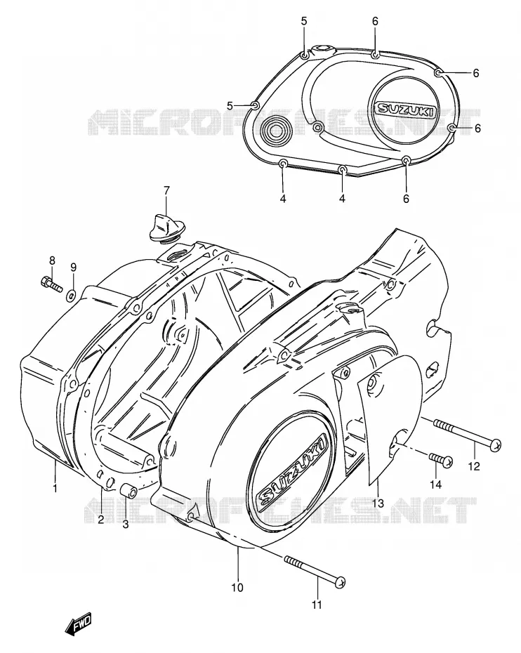 CARTER Suzuki MOTO 100 AP 1994  AX100R(E94)