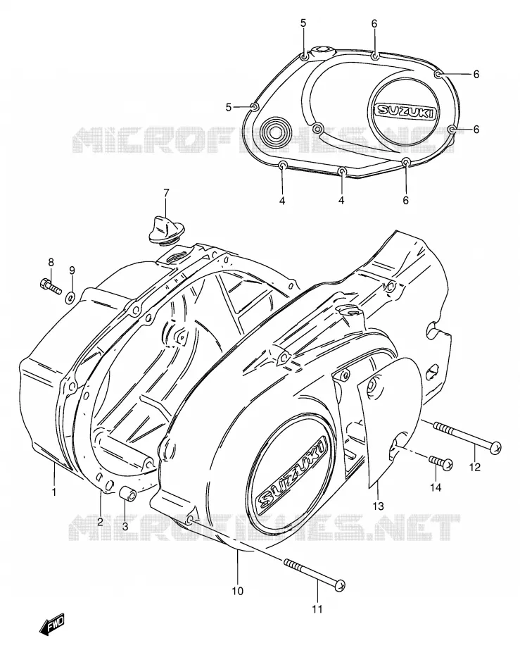 CARTER Suzuki MOTO 115 AP 2000  AX115Y(E71)