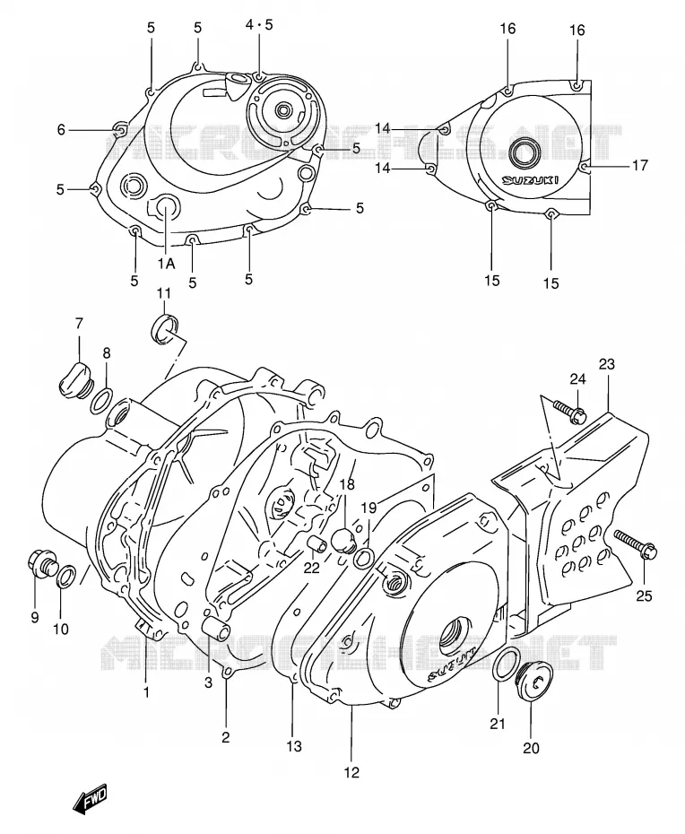 CARTER Suzuki MOTO 125 DF 1999  DF125EX(E4)