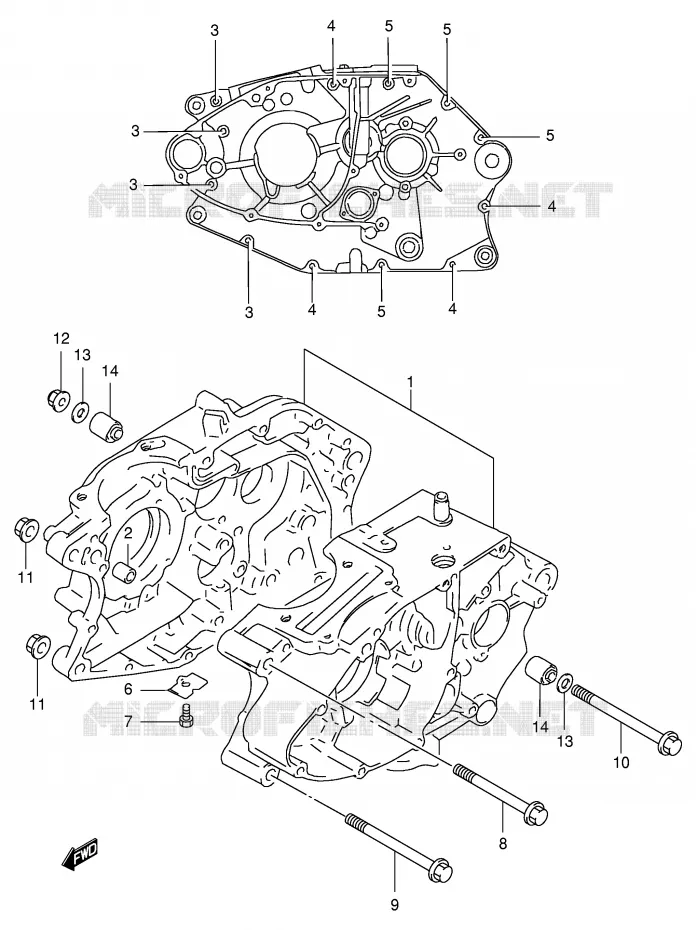 CARTER Suzuki MOTO 125 DF 2000  DF125EY(E4)