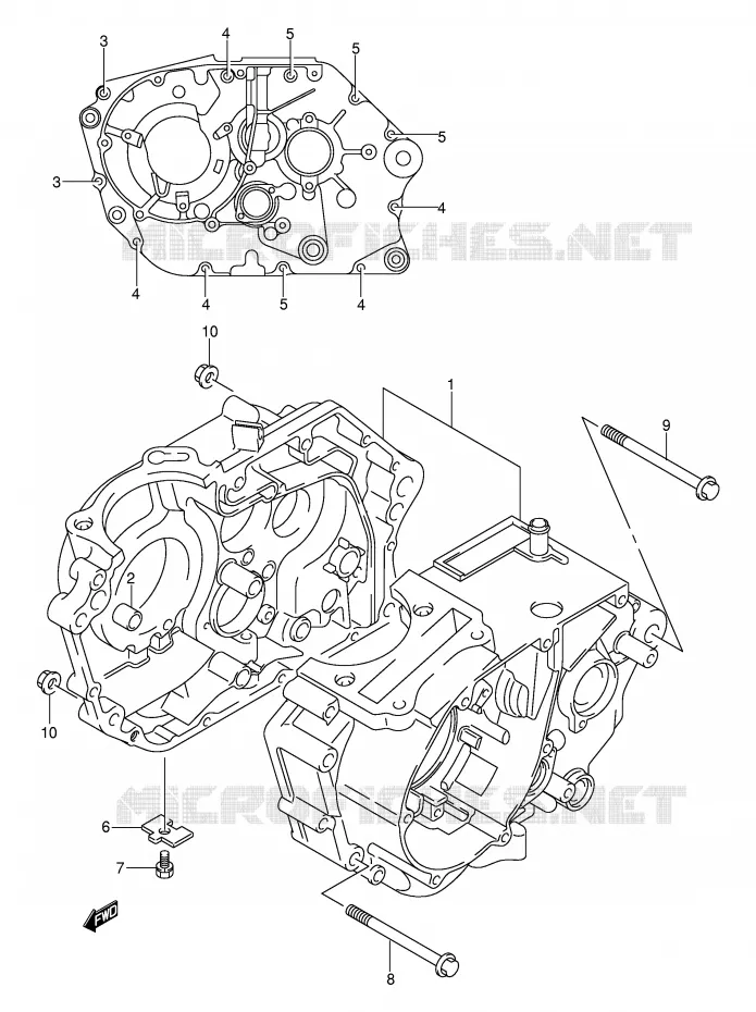 CARTER Suzuki MOTO 125 DR-Z 2003  DR-Z125K3(E3/E28)