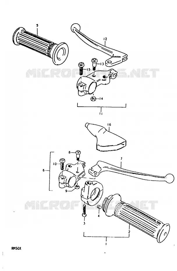 COMMODOS (RM50C) Suzuki MOTO 50 RM 1980  RM50T(C/N/T/X)