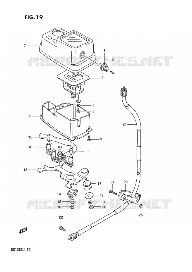 COMPTEUR Suzuki MOTO 125 DR 1988  DR125SJ(E2)