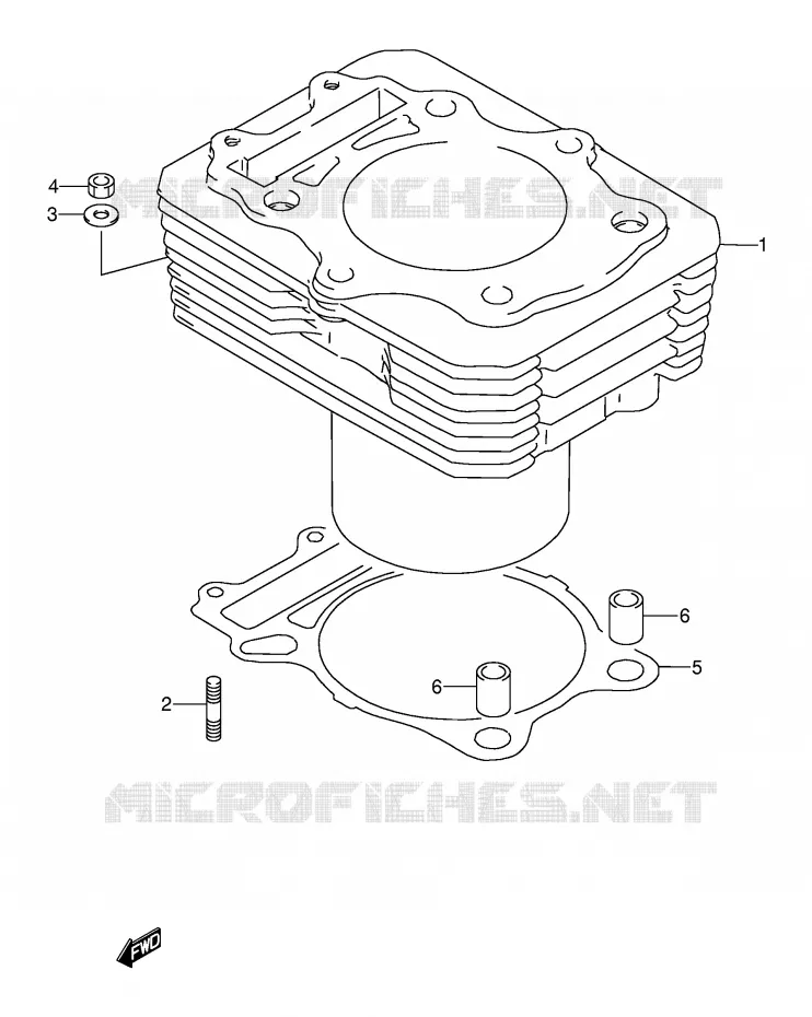 CYLINDRE Suzuki MOTO 250 DR 1993  DR250SP(E24)