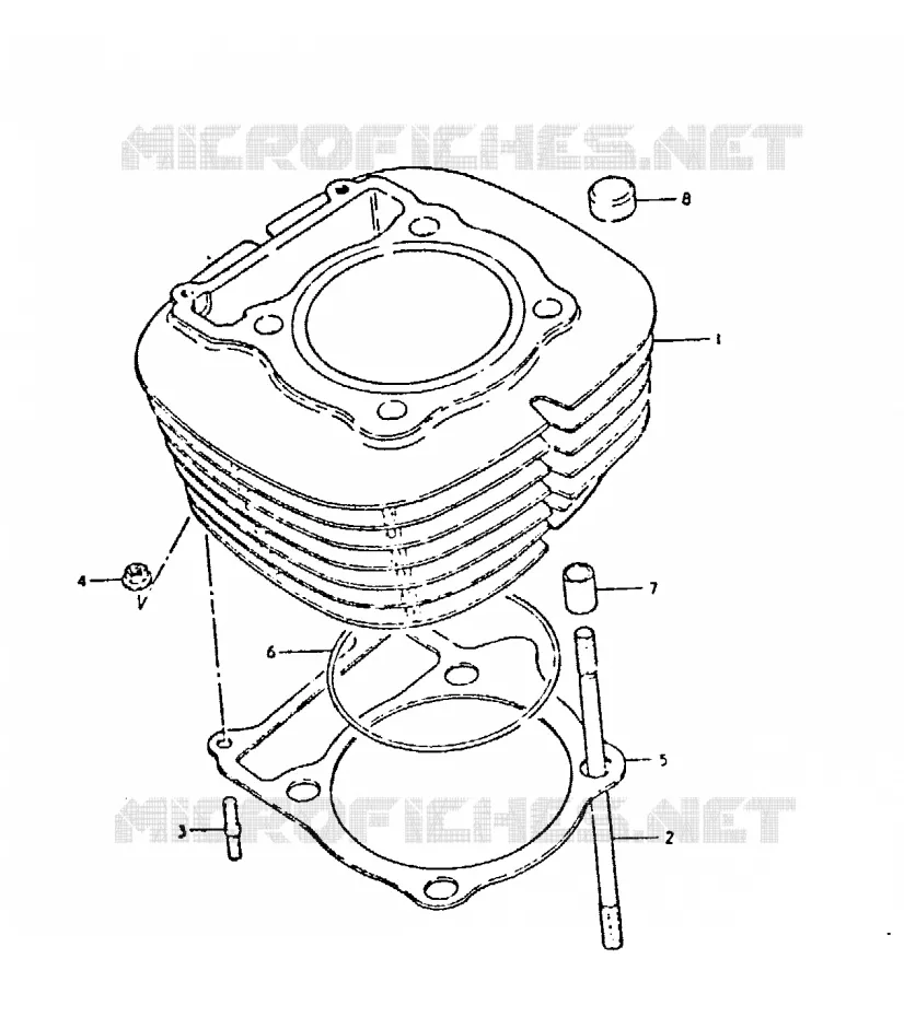 CYLINDRE Suzuki MOTO 400 DR 1981  DR400SX(T/X)