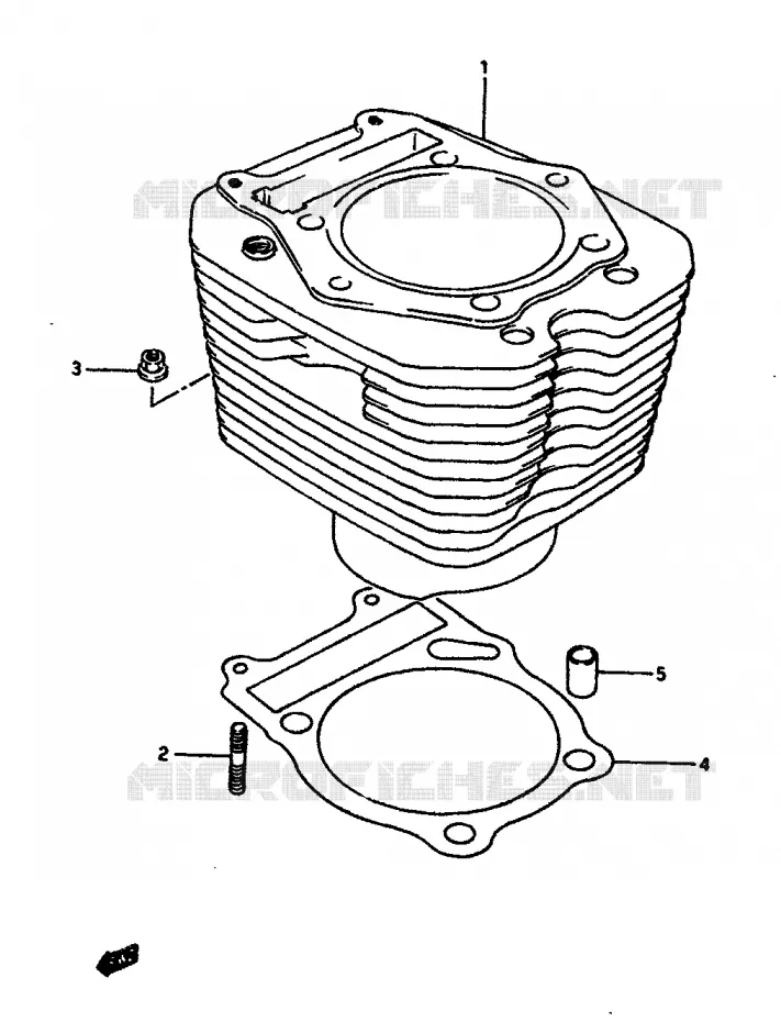 CYLINDRE Suzuki MOTO 650 DR 1990  DR650RSL(L/M)