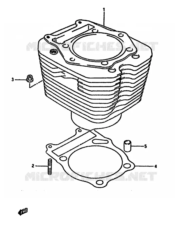CYLINDRE Suzuki MOTO 650 DR 1994  DR650RR(N/P/R)