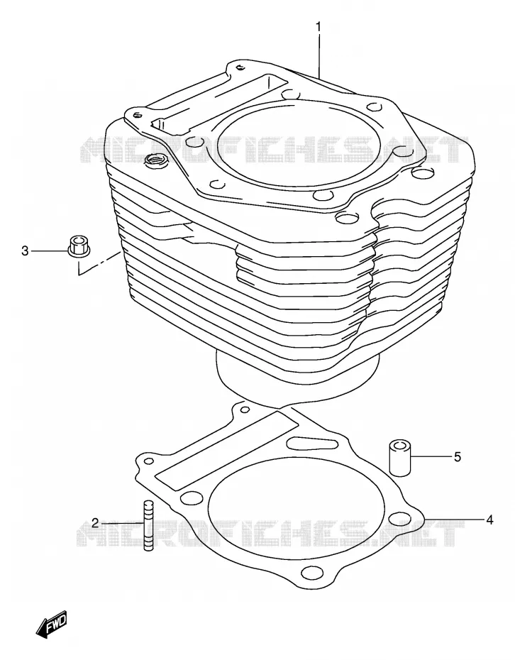 CYLINDRE Suzuki MOTO 650 DR 1995  DR650RES(E2)