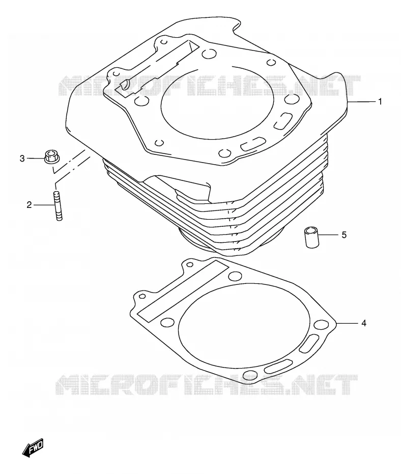 CYLINDRE Suzuki MOTO 650 DR 1999  DR650SEUX(E4)