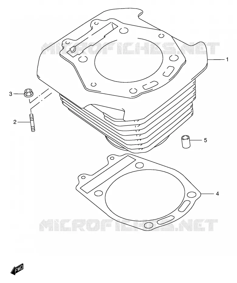 CYLINDRE Suzuki MOTO 650 DR 2005  DR650SEK5(E4)