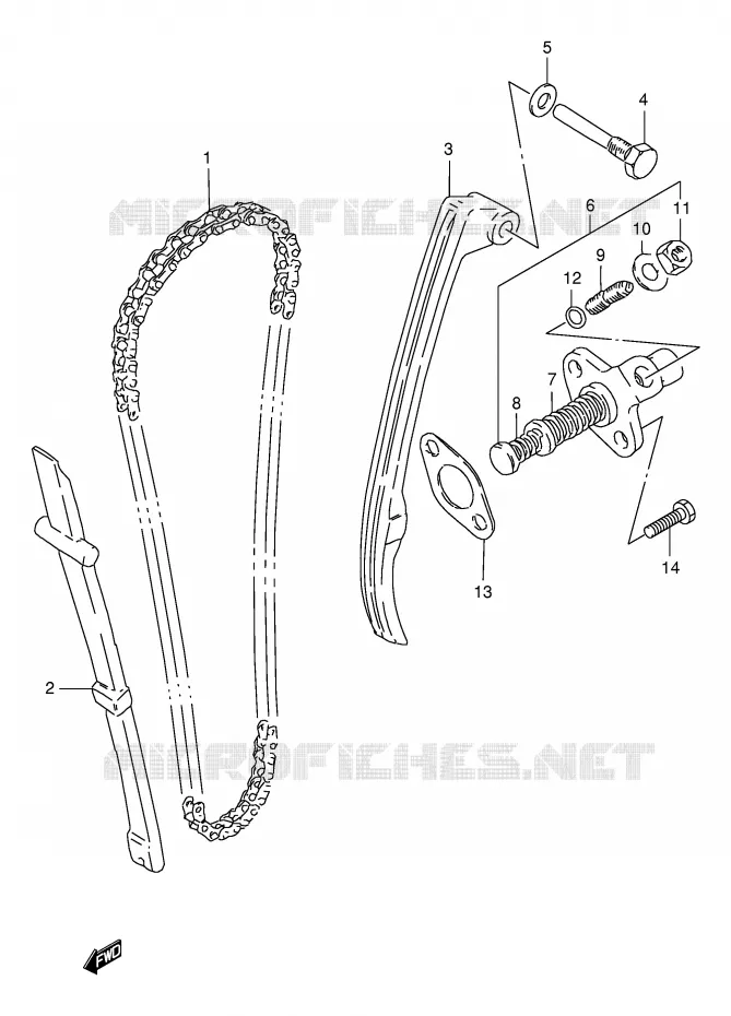 DISTRIBUTION Suzuki MOTO 125 DR 1994  DR125SER(E4)