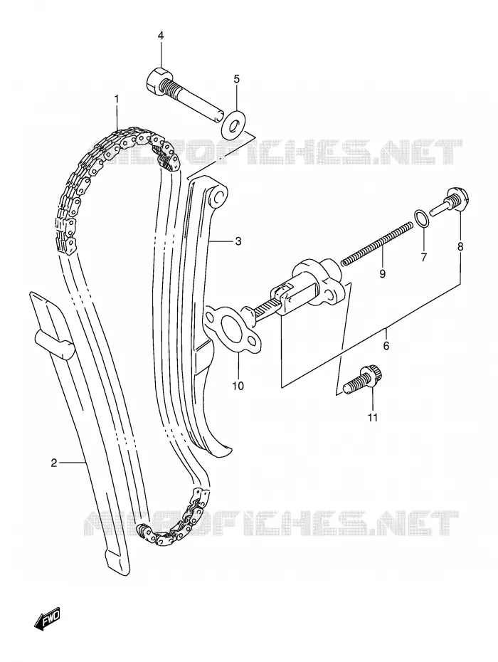 DISTRIBUTION Suzuki MOTO 250 DR 1995  DR250SES(E24)