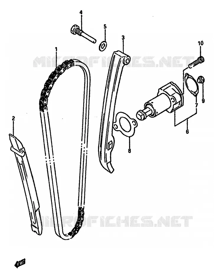 DISTRIBUTION Suzuki MOTO 600 DR 1985  DR600SUF(E2)