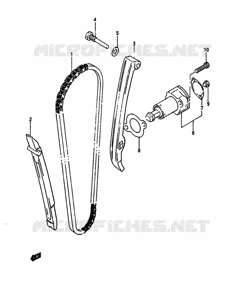 DISTRIBUTION Suzuki MOTO 650 DR 1991  DR650RSUM(L/M)