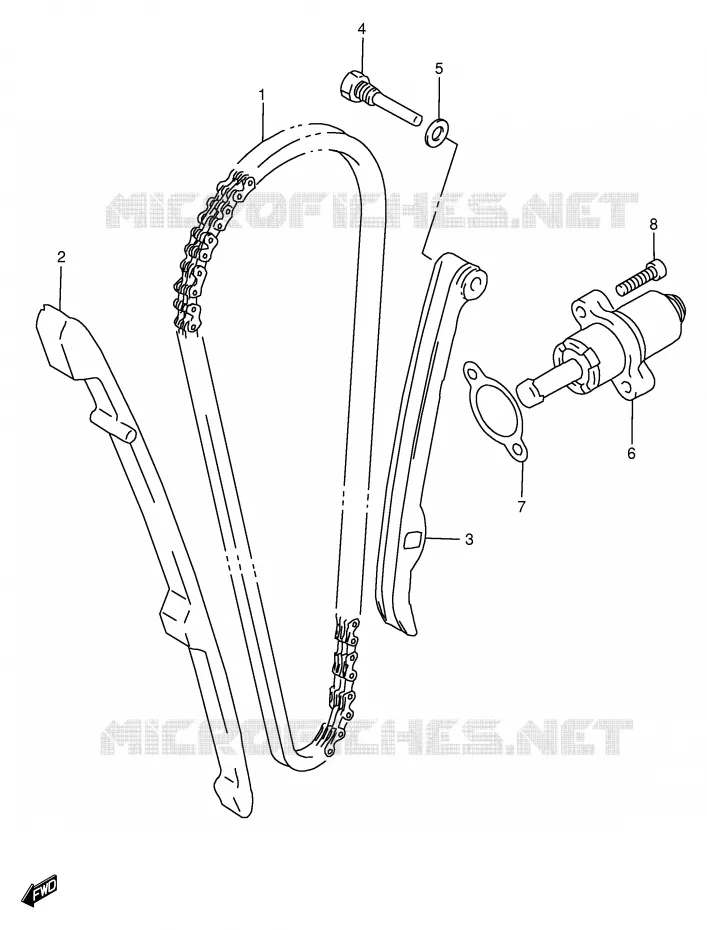 DISTRIBUTION Suzuki MOTO 650 DR 1999  DR650SEUX(E4)